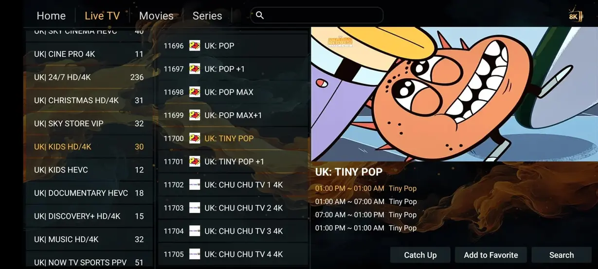 Parental control settings and playlist manager