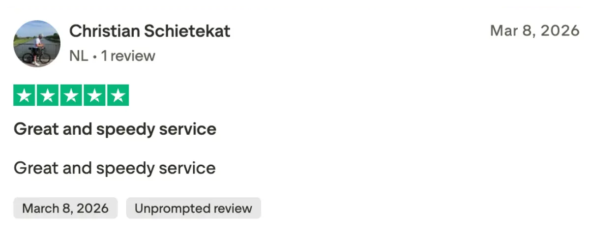 Trustpilot verified rating 4.9 for norsk iptv