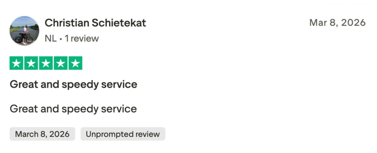 Real user testimonials on Trustpilot platform